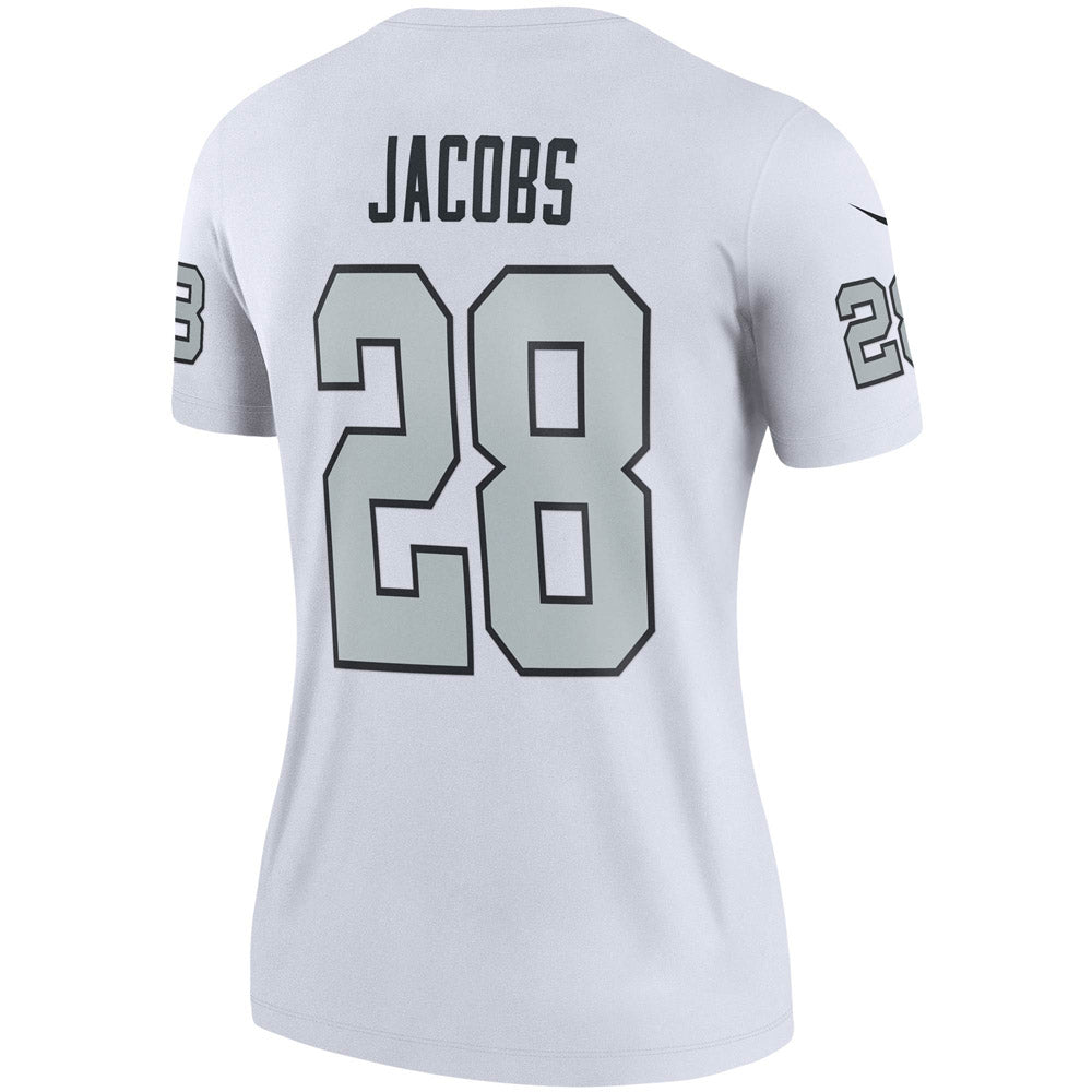 Women's Las Vegas Raiders Josh Jacobs Color Rush Legend Player Jersey White