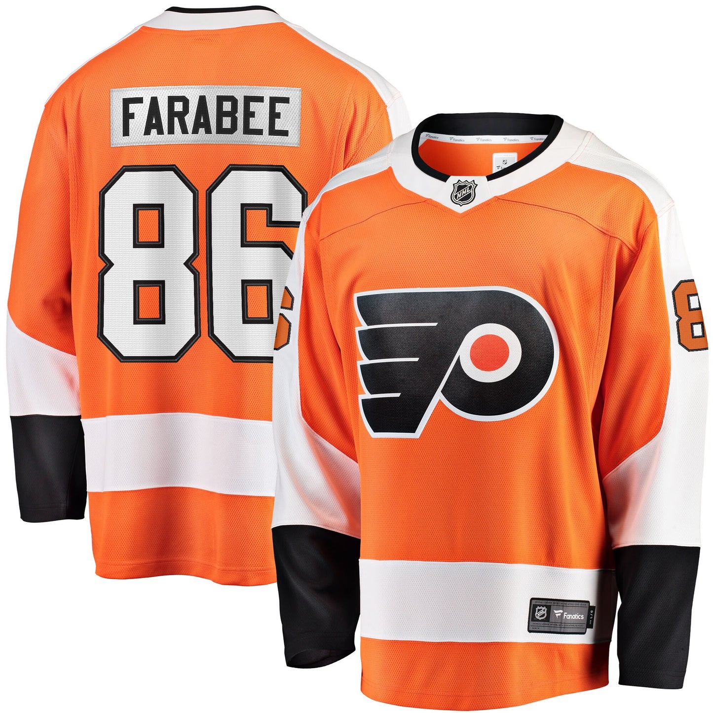 Joel Farabee Philadelphia Flyers Fanatics Branded Home Team Breakaway Player Jersey - Orange