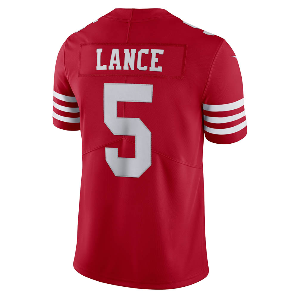 Men's San Francisco 49ers Trey Lance Vapor Limited Jersey Scarlet
