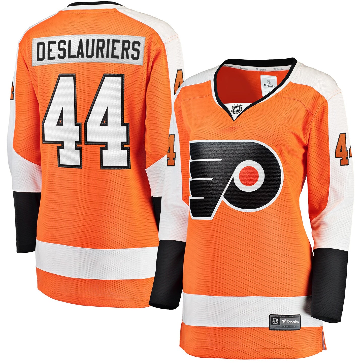 Nicolas Deslauriers Philadelphia Flyers Fanatics Branded Women's Home Breakaway Player Jersey - Orange