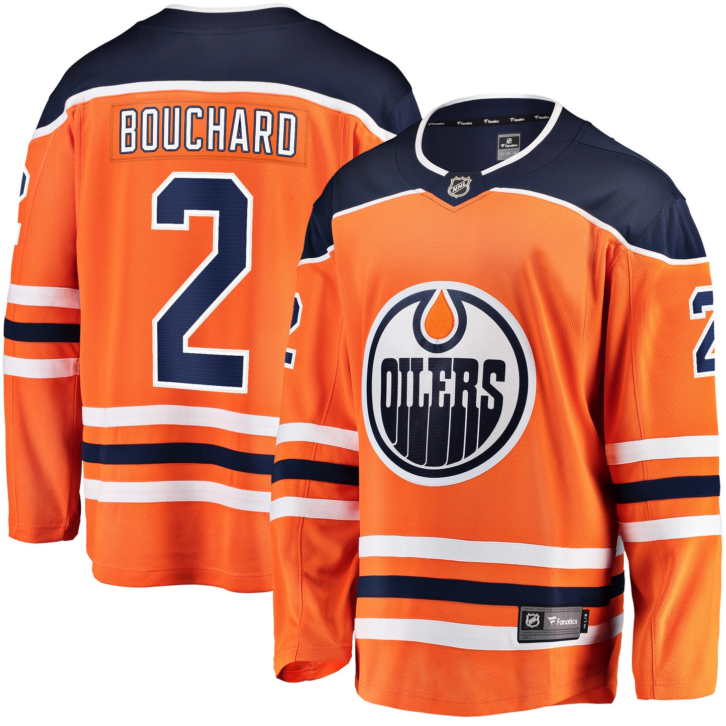 Evan Bouchard Edmonton Oilers Fanatics Branded Home Breakaway Jersey - Orange