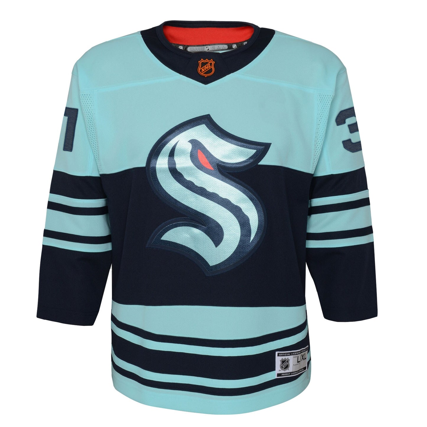 Philipp Grubauer Seattle Kraken Youth Special Edition 2.0 Premier Player Jersey - Teal